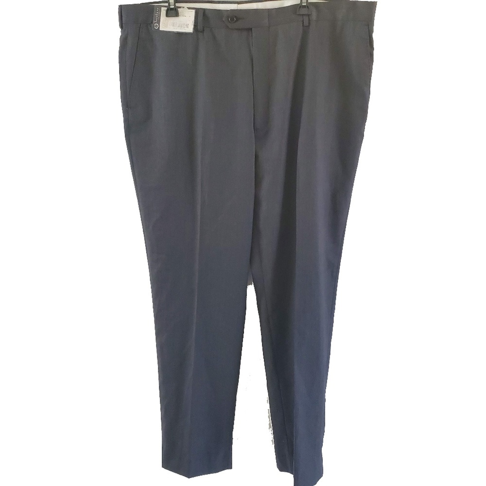 Turnbury Charcoal 100% Wool Mens Dress Pants
